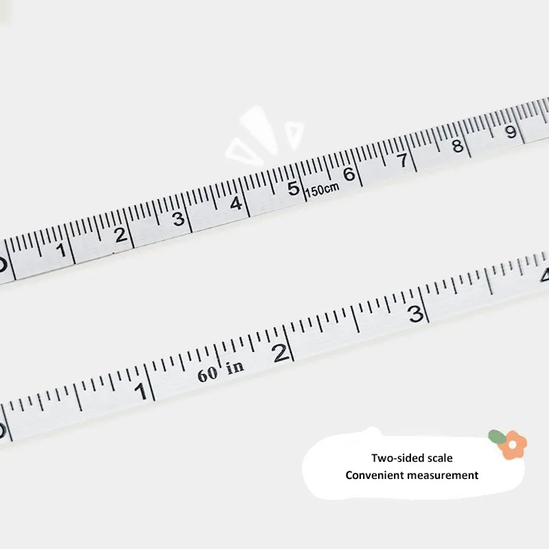 150 см Мультяшная Преносима Линия, Мини-Измерване на лента, ключодържател, измерване на лента, портновская владетел, Лента за измерване на размера на дрехи, шиене на инструменти Изображение 2