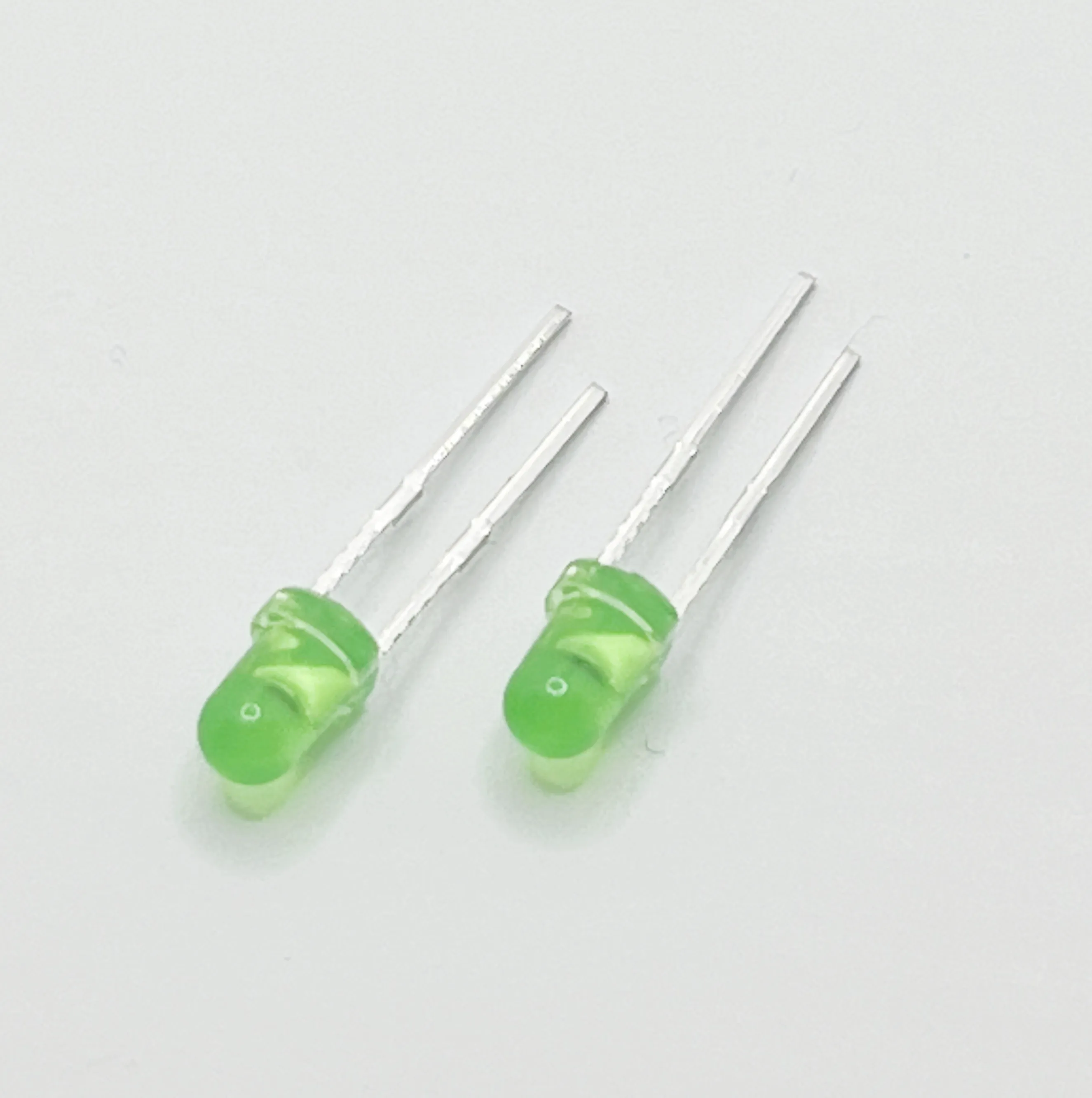 50шт 3 мм Led диод 3 mm Асорти Комплект Зелен САМ Разпръснати светодиоди с кръгла глава Изображение 0