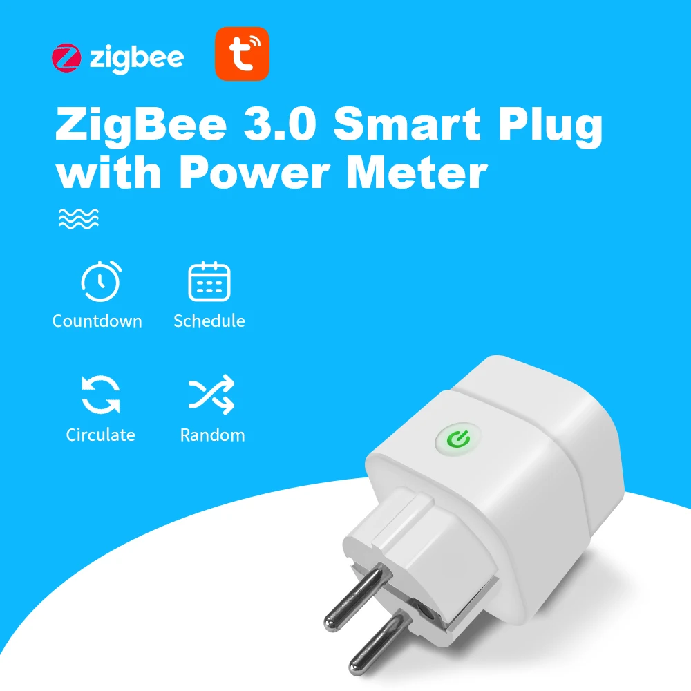 Gledopto ZigBee 3.0 Smart Plug с електромера Управление на прилагането на Hristo Настройка на таймер умна живота ВКЛ ИЗКЛ Изход ЕС Реле за пренос на данни Изображение 0