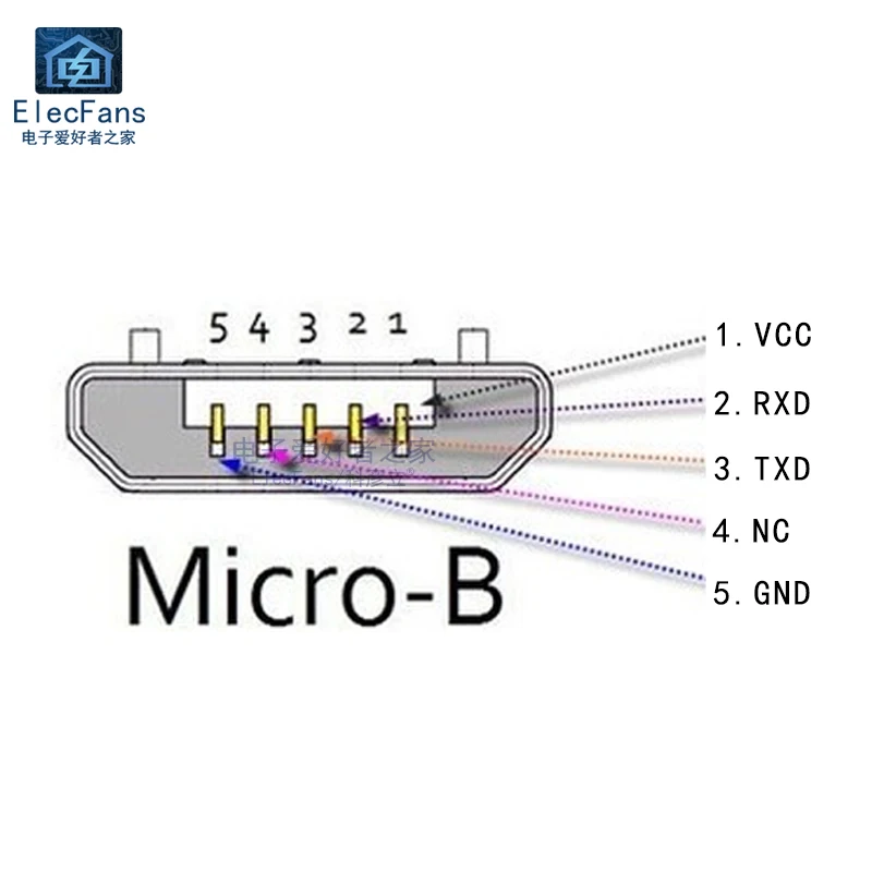 Micro-5 ПЕНСА включете PL2303HX Зареждане на линия четка USB за обновяване на модул за сериен порт RS232 TTL Изображение 2