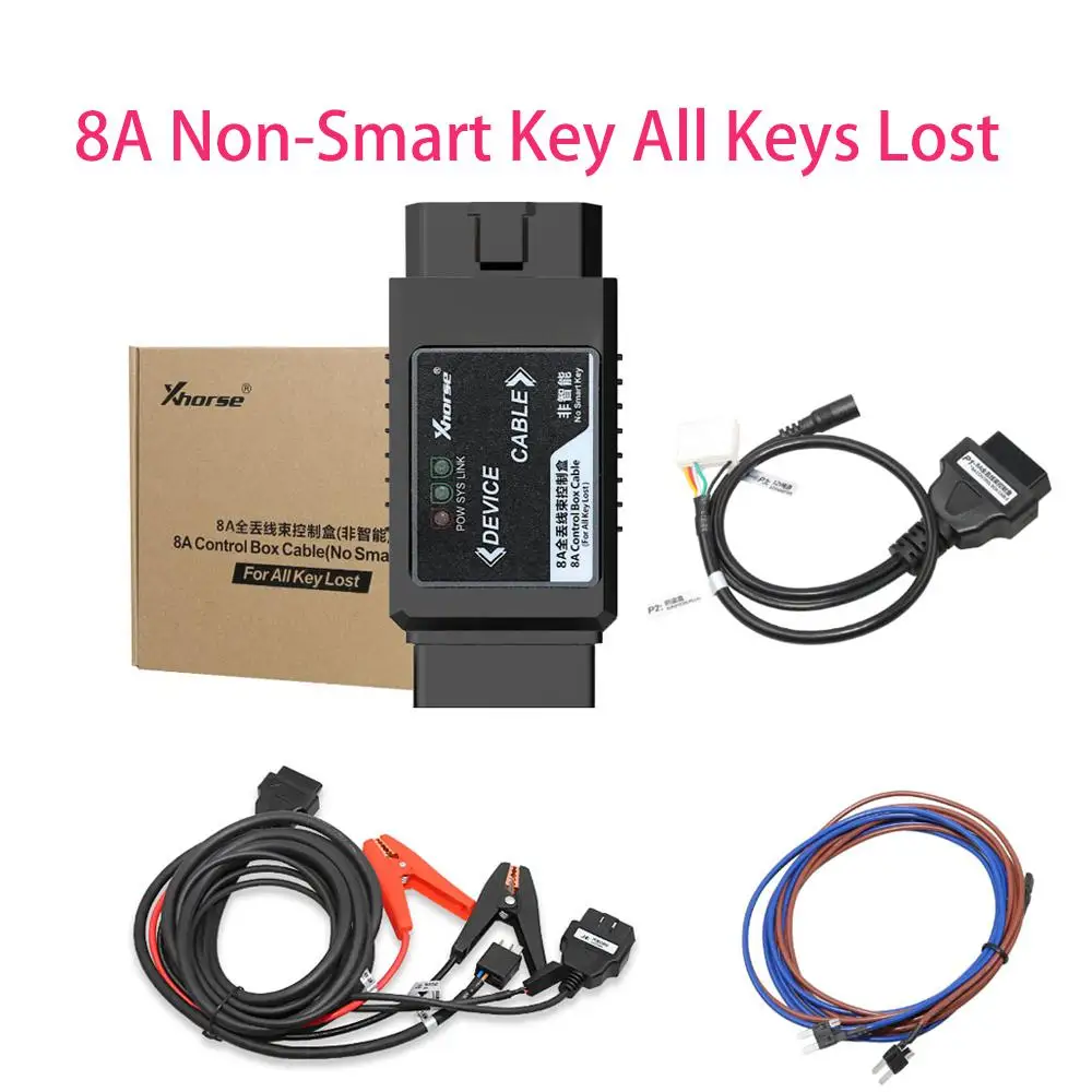 Xhorse за Toyota 8A Адаптер за неумных ключове за всички Загубени ключове Без разглобяване Работи с VVDI2/VVDI Max + MINI OBD/Key Tool Plus Изображение 0