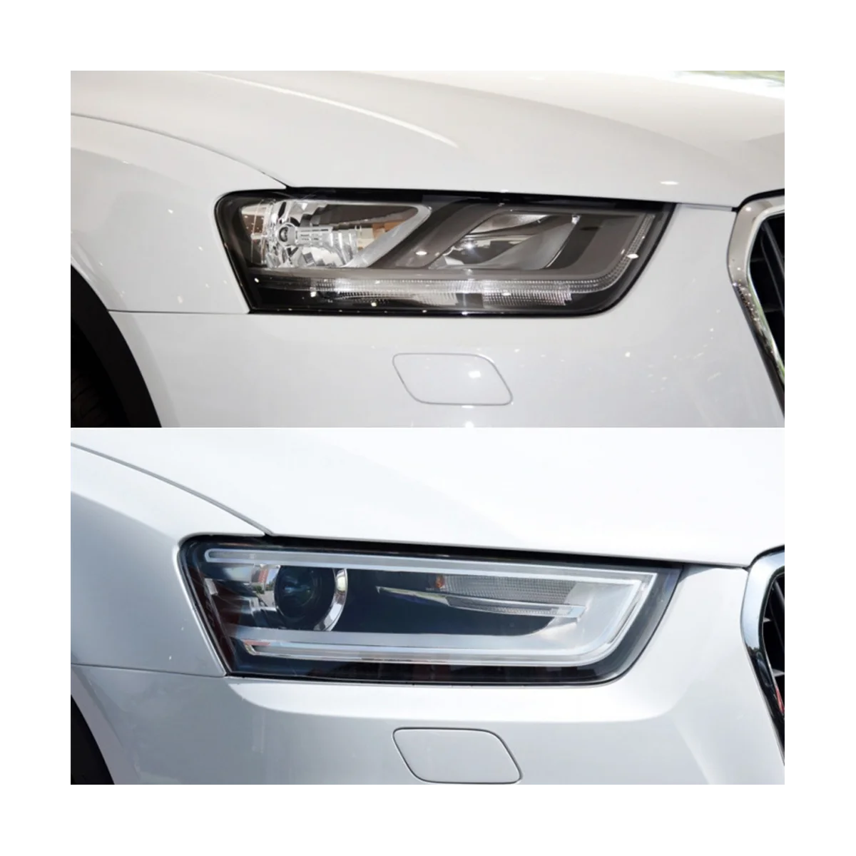 Корпус лявата фарове на автомобил, лампа, прозрачна Капачка за обектива, капачка фарове за Audi Q3 2010-2015 Изображение 1