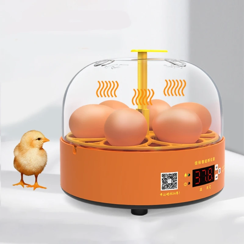Мини Автоматичен инкубатор за 6 Яйца, селското стопанство инкубационная машина, една квачка за кокоши, гъши, пъдпъдъчи яйца, Интелигентен Обогревающий Инкубатор за домашни птици Изображение 1