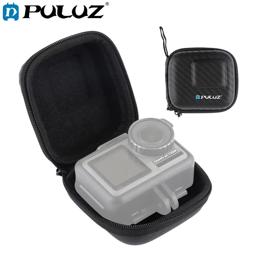 Мини-преносима чанта за съхранение от въглеродни влакна PULUZ за екшън камери DJI OSMO Изображение 0