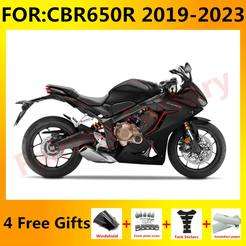 НОВ комплект мотоциклетни обтекателей Abs подходящ за CBR650R CBR650 CBR 650R 2019 2020 2021 2022 2023 Автомобил пълен комплект обтекателей черен Изображение 0