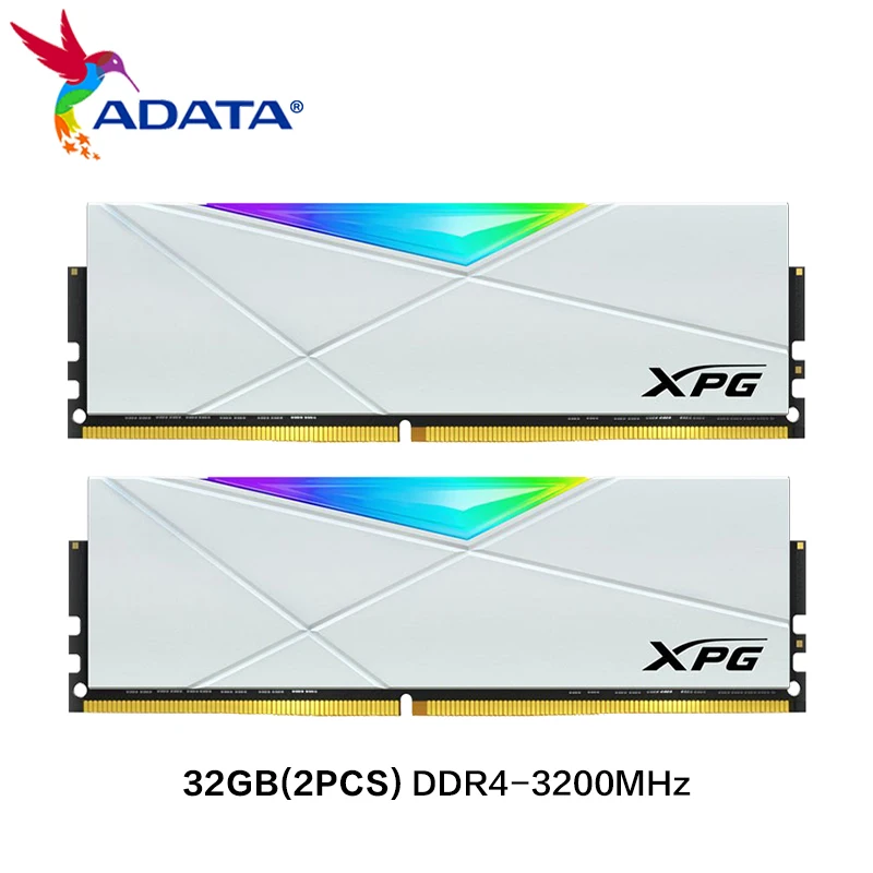 Оригинален Ram Adata XPG SPECTRIX D50 DDR4 3200 Mhz RGB Модул Памет 8GBX2 16GBX2 32GBX2 Десктоп Оперативна Памет ram ddr4 За Работния Плот Изображение 0
