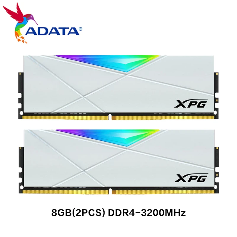 Оригинален Ram Adata XPG SPECTRIX D50 DDR4 3200 Mhz RGB Модул Памет 8GBX2 16GBX2 32GBX2 Десктоп Оперативна Памет ram ddr4 За Работния Плот Изображение 1