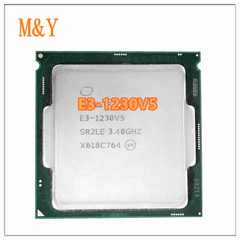 Процесор Xeon E3-1230V5 3,40 Ghz, 8 М 80 W LGA1151 E3-1230 V5 четириядрен процесор E3 1230 V5 E3 1230V5 Безплатна доставка Изображение 0
