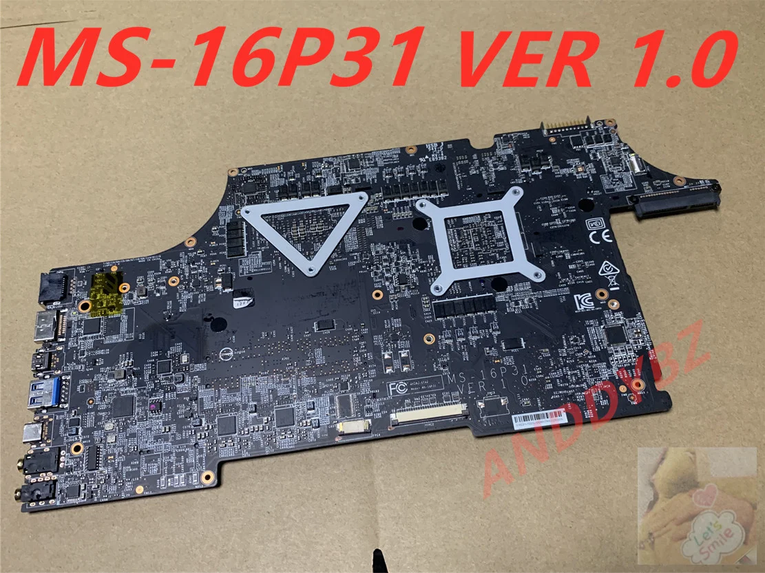 Се използва MS-16P31 версия 1.0 Оригинал За MSI GE73 GE73VR GE63 GE63VR GP63 GP73 дънна Платка за ремонт на лаптоп MS-16P3 MS-17C3 TESED OK Изображение 5