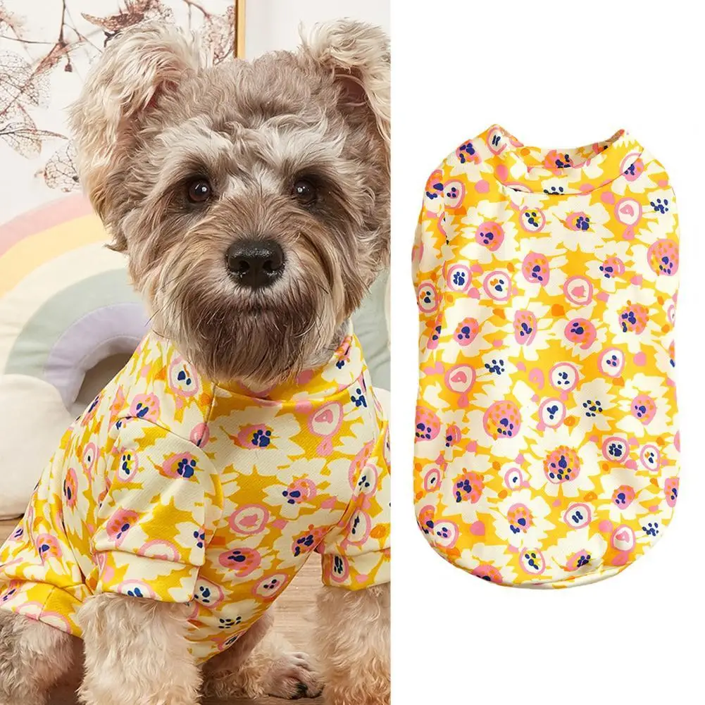 Тениска за кучета от мека на допир полиестер, удобна hoody за кученца, стоки за домашни любимци Изображение 0