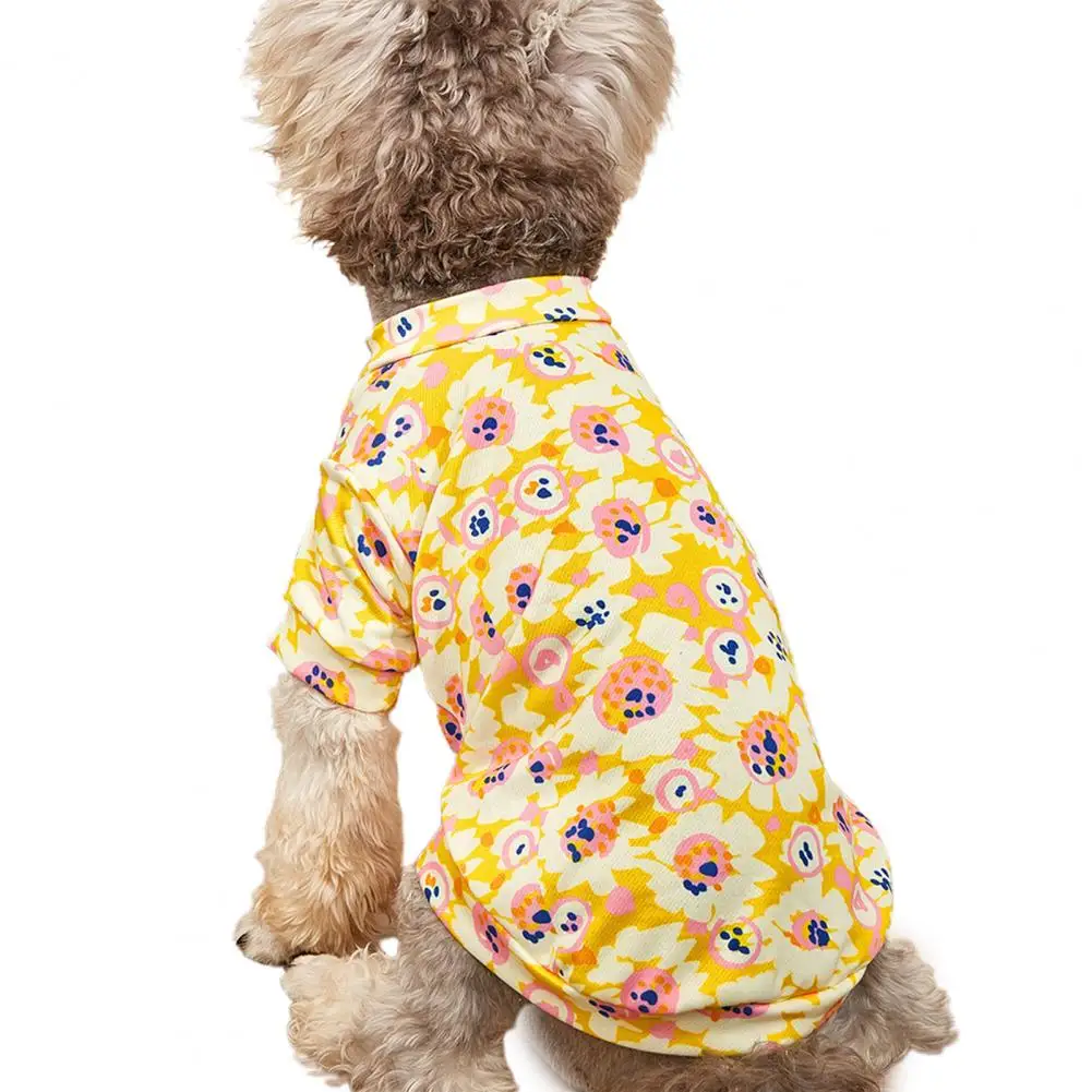 Тениска за кучета от мека на допир полиестер, удобна hoody за кученца, стоки за домашни любимци Изображение 3