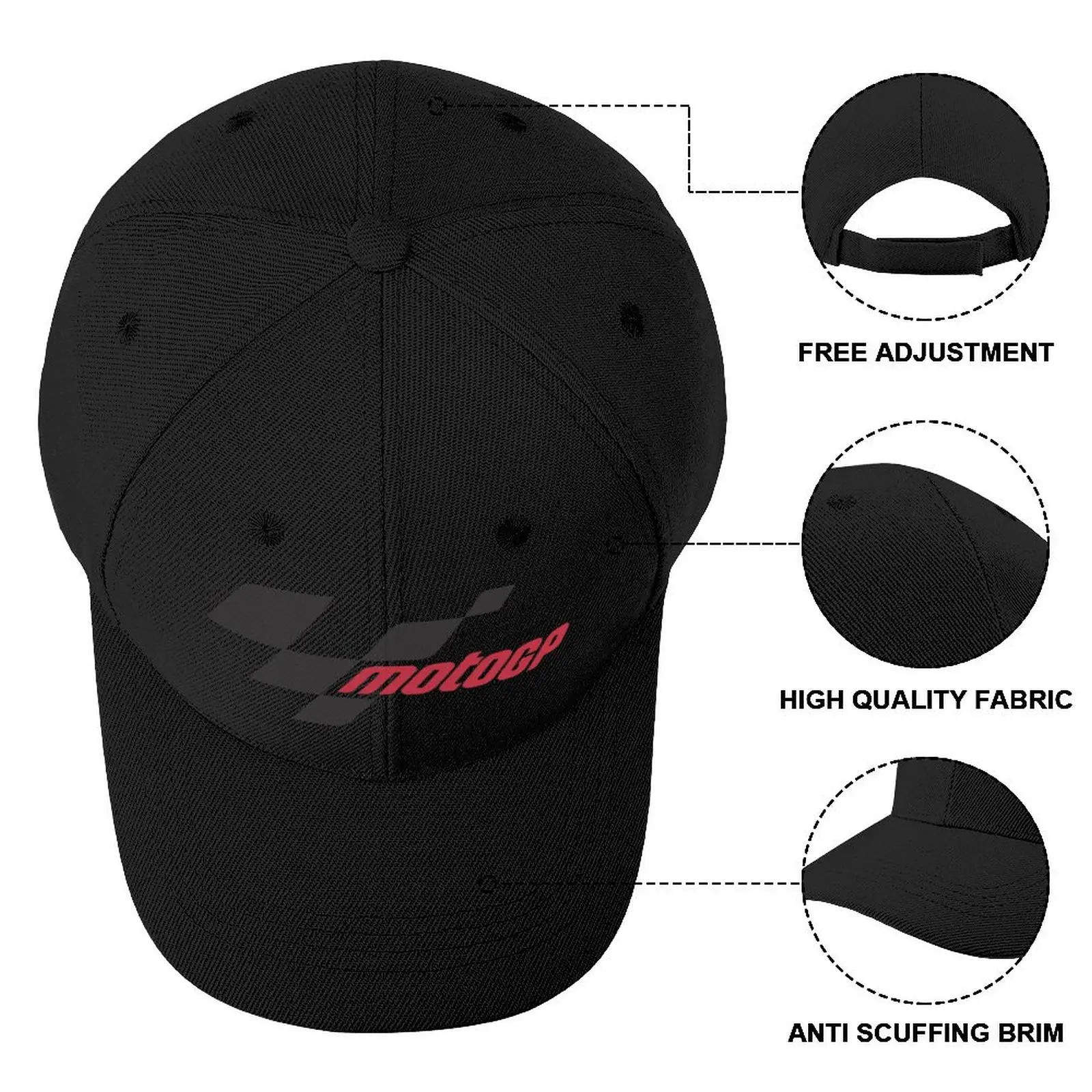 Тениска с логото на Moto GP, бейзболна шапка, солнцезащитная шапка за деца, модерен забавна шапка за ръгби, дамска шапка, мъжки Изображение 3
