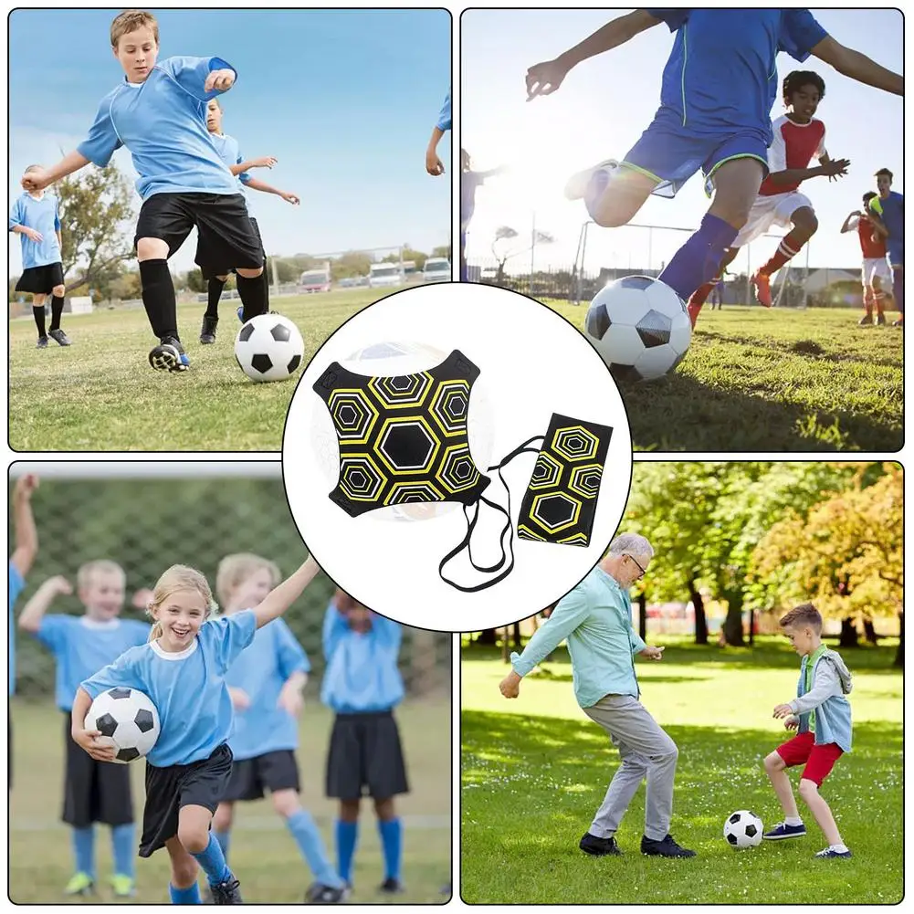 Тренировъчен колан за игра на футбол, бросающий топката, помощен колан, тренировочная въже, циклотронные превръзки, детска тренировка по футбол за възрастни Изображение 4